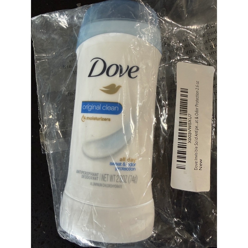 Dove Original Clean Antiperspirant Deodorant Invisible Solid 2.6 oz‎ Protection